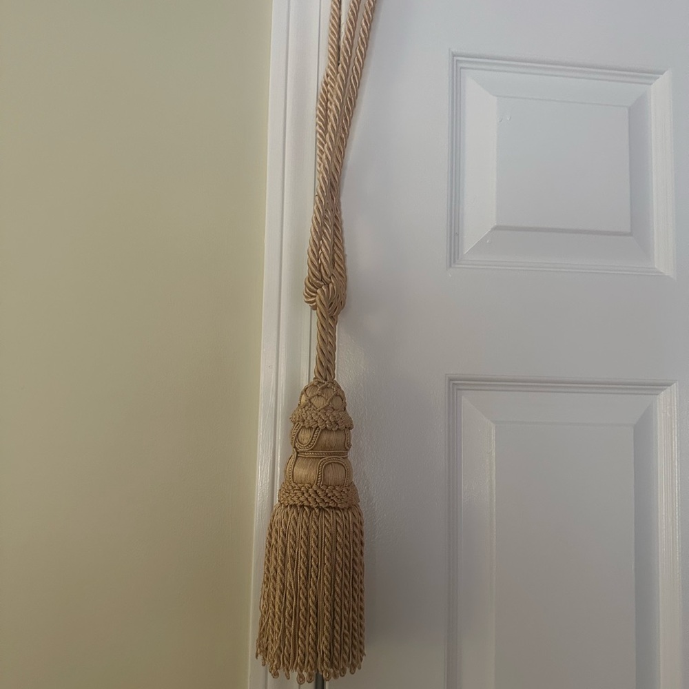 Elegant Tan Tassel Wall Decor